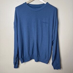 Daniel Patrick Sweater Men's XL Blue Logo Crewneck Sweatshirt Casual